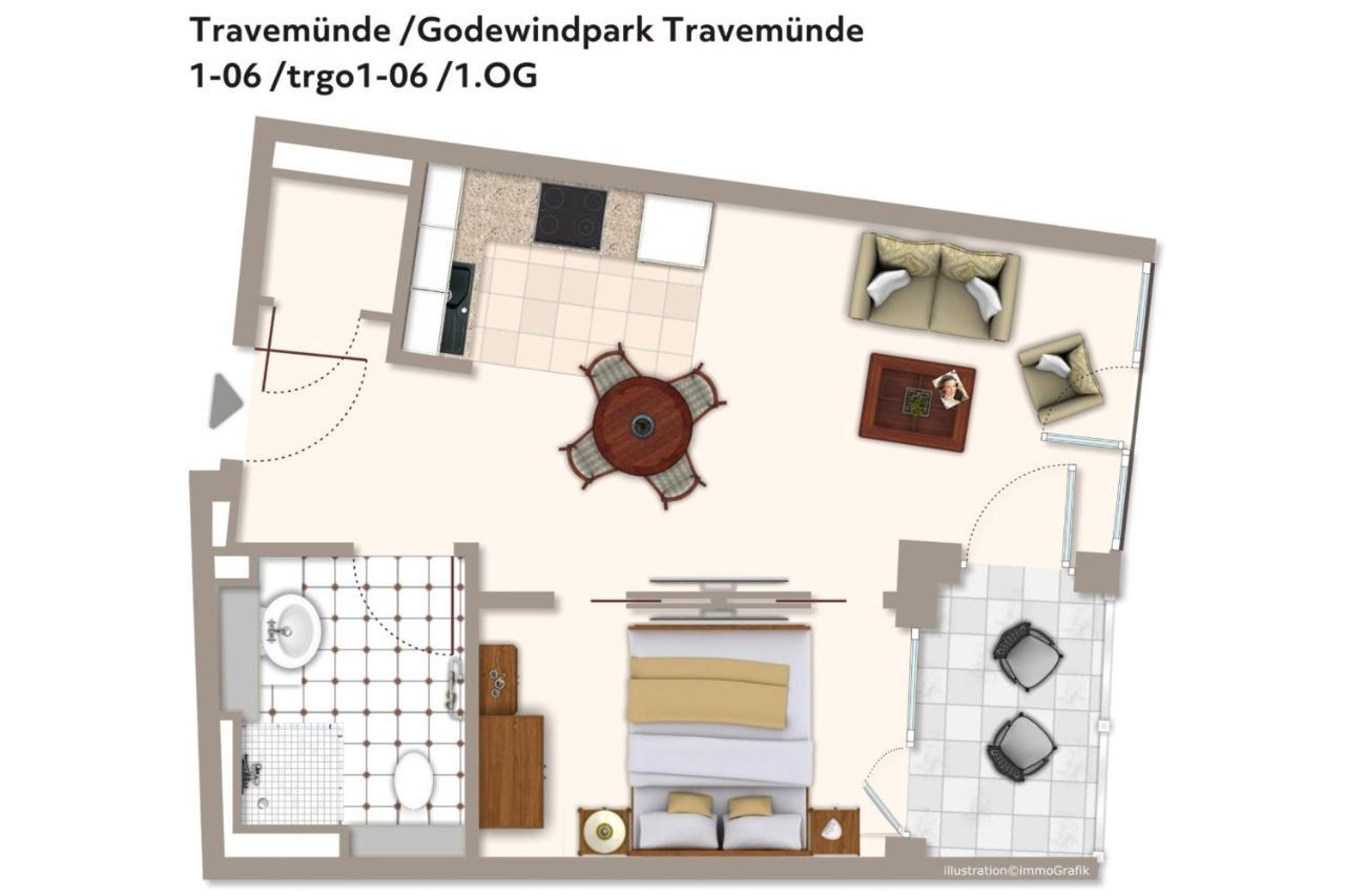 Apartamento Godewindpark Travemünde Godewindpark Travemünde 1-06 Lubeca Exterior foto